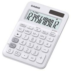 Casio MS-20UC-WE 12 Haneli Beyaz Hesap Makinesi
