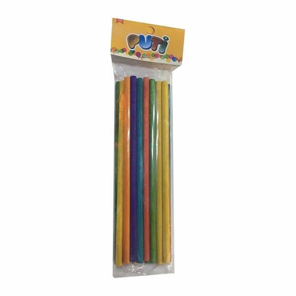 Puti 4704 24 li Renkli Ahşap Çöp Çubuğu