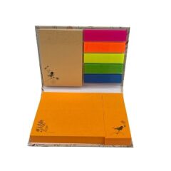 Umur 125 Yaprak A7 Not Defteri+ 4 Parçalı Çocuk Çiçek Post it