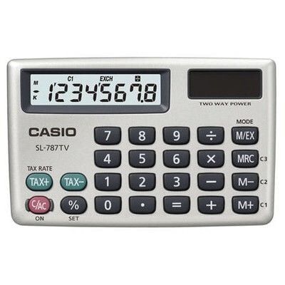 Casio SL-787TV-GD 8 Haneli Altın Renk Hesap Makinesi