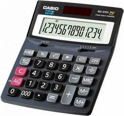 Casio MS-470V 14 Haneli Hesap Makinesi