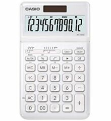 Casio JW-200SC-WE 12 Haneli Beyaz Hesap Makinesi