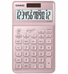 Casio JW-200SC-PK 12 Haneli Pembe Hesap Makinesi