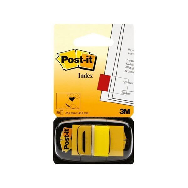 Post-It 680-5 Index  25,4x43,2 Sarı Renk Not Kağıdı