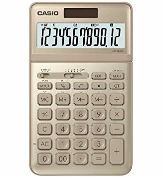 Casio JW-200SC-GD 12 Haneli Altın Renk Hesap Makinesi
