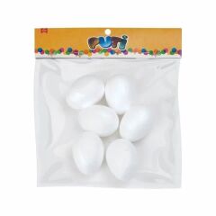 Puti 4896 6 lı 6 cm Köpük Yumurta