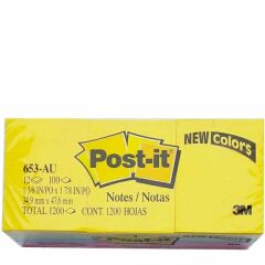 Post-It 653Au 38x51 4 Renk 100 Yaprak Not Kağıdı