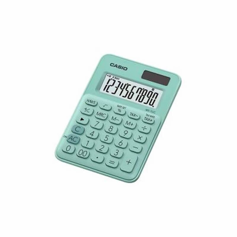 Casio MS-7UC-GN 10 Haneli Yeşil Masüstü Hesap Makinesi