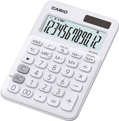 Casio MS-20UC-WE 12 Haneli Beyaz Masaüstü Hesap Makinesi