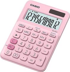 Casio MS-20UC-PK 12 Haneli Pembe Masaüstü Hesap Makinesi