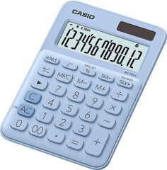 Casio MS-20UC-LB 12 Haneli Açık Mavi Masaüstü Hesap Makinesi