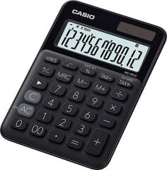 Casio MS-20UC-BK 12 Haneli Siyah Masaüstü Hesap Makinesi