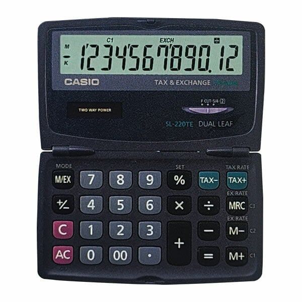 Casio SL-220TE 12 Haneli Hesap Makinesi