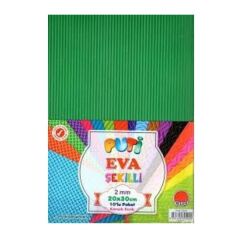 Puti 5244 A4 10 lu Karışık Renk Çizgi Eva
