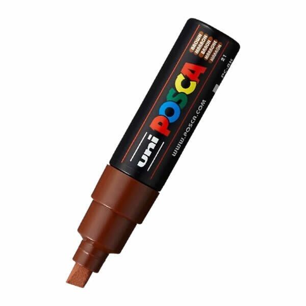 Uni-Ball PC-8K Posca 8.0 Kahverengi Su Bazlı Poster Markörü