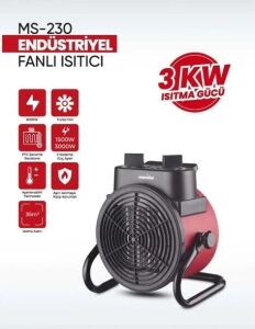 Marsstar MS-230 Endüstriyel Fanlı Isıtıcı