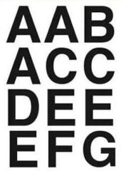 Tanex STC-427 3 lü Şeffaf Harf Etiketi