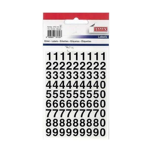 Tanex STC-413 2 li Şeffaf Rakam Etiketi