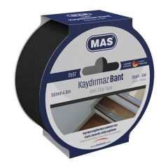 Mas 2657 50mmx5mt Siyah Kaydırmaz Bant
