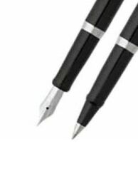 Sheaffer 9470-0/2 Sagaris Parlak Siyah Dolma Kalem & Tükenmez Kalem Set