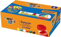 Bic 947714 20 ml 6 lı Guaj Boya