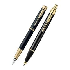 Parker Im Metal Gt Lake Siyah Tükenmez & Dolma Kalem Seti