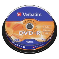 Verbatim 16x4,7 GB 120 Min 10 lu DVD+R
