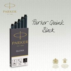 Parker 1950382 Quink 5 li Siyah Kartuş