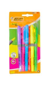 Bic 302796 Highlighter Grip Neon Renkler 6 lı Fosforlu Kalem