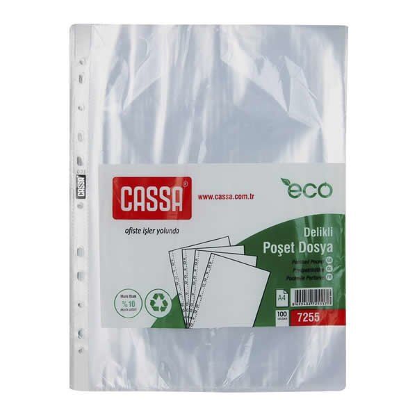 Cassa 7255 Eco A4 100 lü Poşet Dosya