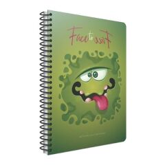 Gıpta Face to Face A4 100 Yaprak Çizgili Spiralli Karton Kapaklı Defter