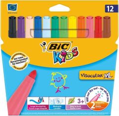 Bic 829007 12 li Visa Yıkanabilir Jumbo Keçeli Kalem