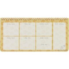Gıpta Plan The Week 13x27 54 Yaprak Spiralli Karton Kapaklı Bloknot