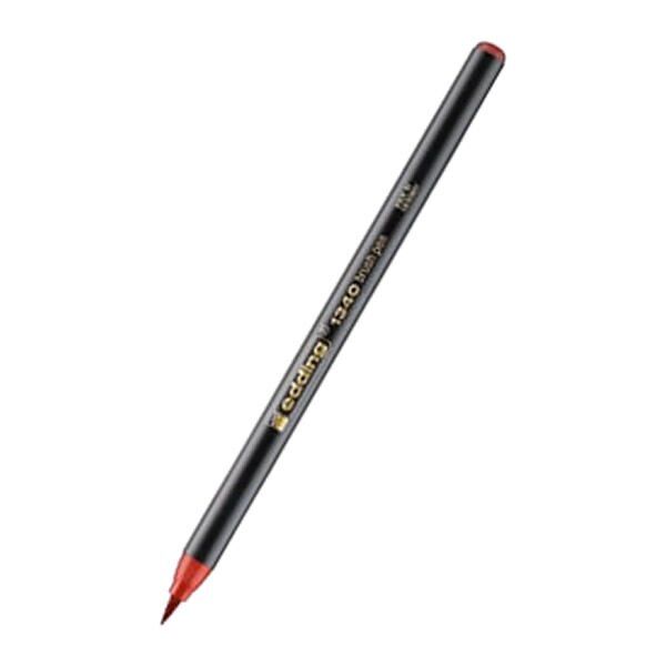 Edding E-1340 Kırmızı Fırça Uçlu Keçeli Kalem