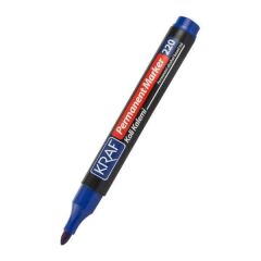 Kraf 220 Yuvarlak Uç Mavi  Permanent Markör Kalem