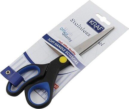 Kraf 718G 20 Cm Kauçuk Saplı Makas