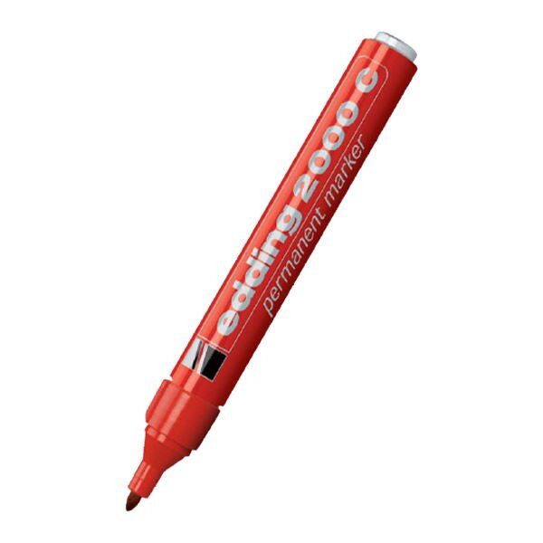 Edding E-2000 Kırmızı Permanent Markör Kalem