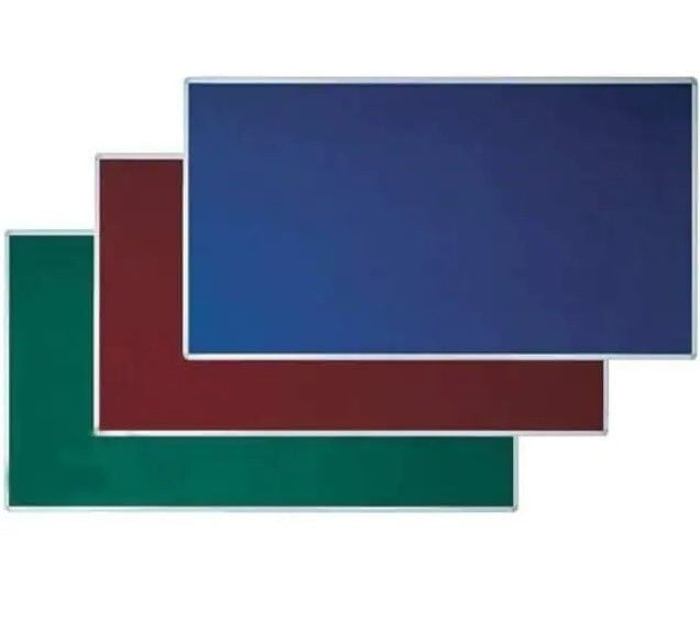 İnter INT-558-B 90x120 Alüminyum Çerçeve Duvara Monte Mavi Çuhalı Pano