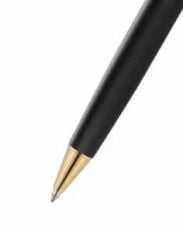 Scrikss 35 Mat Siyah Altın Tükenmez Kalem