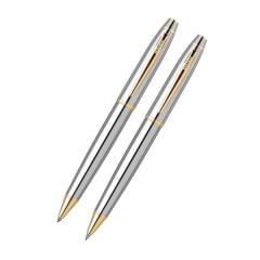 Scrikss 35 Gold Krom Tükenmez & Versatil Kalem Seti