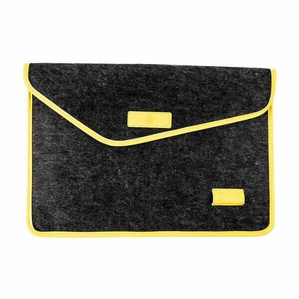 Önder 539-20 Aba Siyah-Sarı Keçe Laptop Çantası