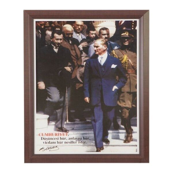 İnter INT-824-8L 35x50 Lamine Çerçeveli Duvara Monte Atatürk Portresi