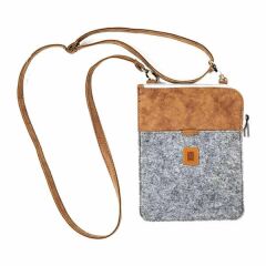 Önder 538-04 Messenger Gri Askılı Keçe Çanta