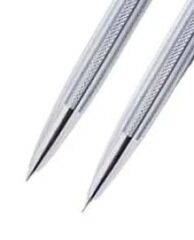 Scrikss 722W Balıksırtı Gold Krom Tükenmez Kalem & Versatil Kalem Seti