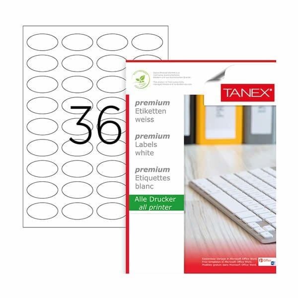Tanex TW-2148 40.6x25.4mm 100 lü Lazer Etiket
