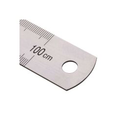 Kraf 500G 100 cm Inch Ölçülü Çelik Cetvel
