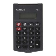 Canon AS-8 8 Haneli Kapaklı Cep Tipi Hesap Makinesi