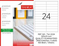 Tanex TW-2224 105x23mm 100 lü Lazer Etiketi