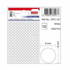 Tanex OFC-127 10 lu Beyaz Ofis Etiketi