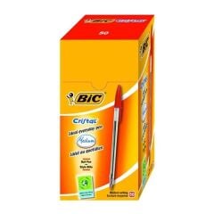 Bic 847899 50 li Cristal Medium Kırmızı Tükenmez Kalem